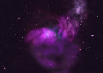 Small part of an infinite star field