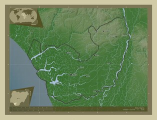 Delta, Nigeria. Wiki. Labelled points of cities