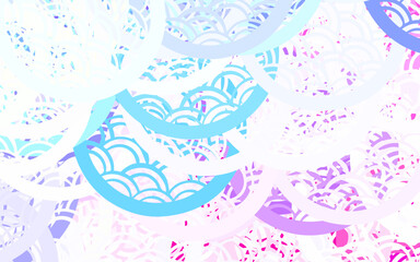 Light Multicolor vector Blurred decorative design in abstract style with bubbles.