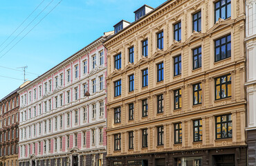 Traditional architecture in the old town of Copenhagen, Denmark.