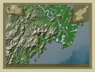 Rason, North Korea. Wiki. Labelled points of cities