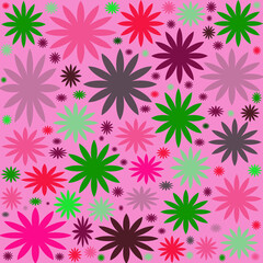 seamless pattern with flowers