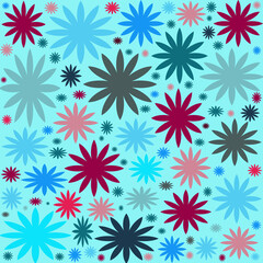 seamless pattern with flowers