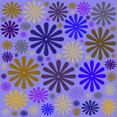 seamless pattern with flowers