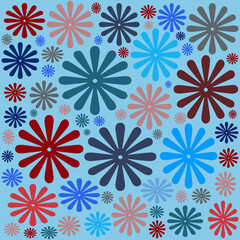 seamless pattern with flowers