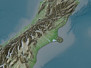 Canterbury, New Zealand. No legend
