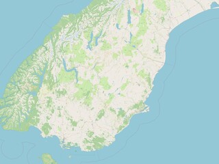 Fototapeta premium Otago, New Zealand. OSM. No legend