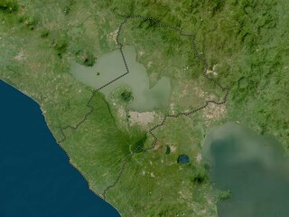 Managua, Nicaragua. Low-res satellite. No legend