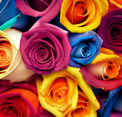 Fototapeta na wymiar Flowers and roses