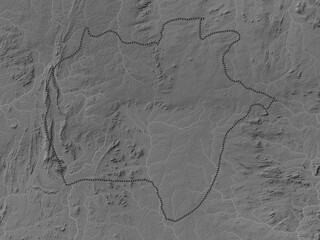 Ekiti, Nigeria. Grayscale. No legend