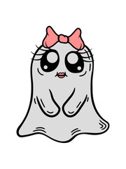 Kleines süßes Geister Mädchen 