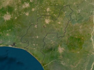 Ondo, Nigeria. Low-res satellite. No legend