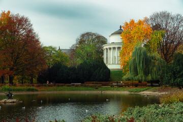 Temple of Vesta in the Saxon Garden in Warsaw