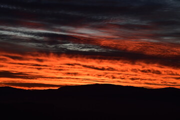 sunset in the clouds