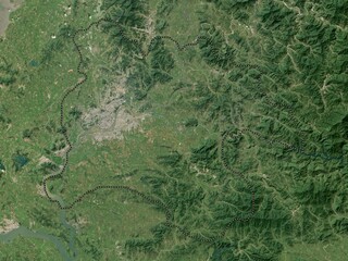 P'yongyang, North Korea. Low-res satellite. No legend