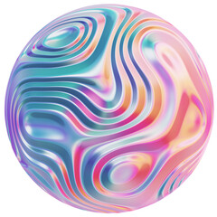 Abstract Glossy 3d Sphere 