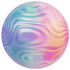 Iridescent 3d Sphere