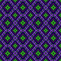 Seamless geometric folklore ornament, Tribal ethnic texture. Seamless striped pattern in Aztec style, Figure tribal embroidery, Scandinavian, Ikat pattern