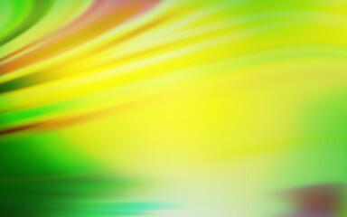 Light Green, Yellow vector blurred shine abstract background.