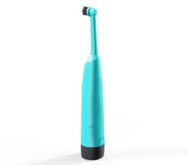 3d rendering of a white tootbrush isolated in a clean studio background