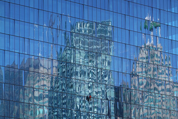Reflections with Window Washer