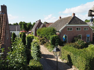 Bourtange ist eine bewohnte ehemalige Festung in den Niederlanden 