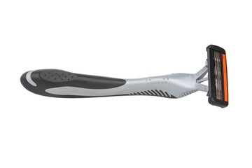 Black razor for shaving tool cosmetic beauty object isolated on the white background