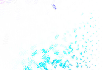 Light Multicolor vector elegant wallpaper with leaves.