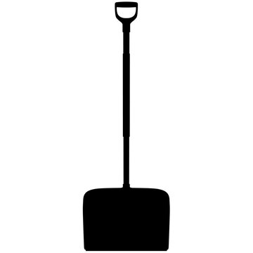 Snow Shovel, Snow Plow With Ergonomic Handle, Snow Clearer For Small And Large Amounts Of Snow Realistic Silhouette