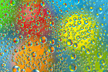 abstract background texture in the form of blurry color round spots