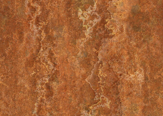 Grunge light rusty iron brown marble or dark panel texture, clay stains and spatter and historic shabby clay ground design, retro brown granite soil faint and drips and empty speckled wall
