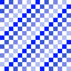 Abstract square. Seamless geometric square pattern.  Gradient pattern. Blue square pattern on white background.  diagonal rhombus pattern  Blue tone gradient background. Wrapping paper,mosaic tiles 