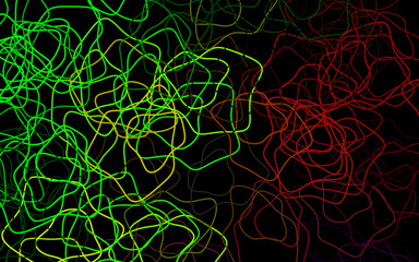 Dark Green, Red vector pattern with random forms.