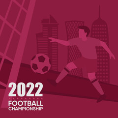 Football ball background graphic design vector illustration.