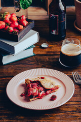 Homemade Strawberry and Sorrel Galette