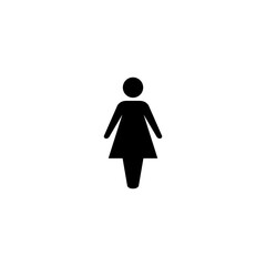 Female icon vector illustration. woman sign and symbol