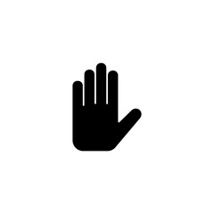 Hand icon vector illustration. hand sign and symbol. hand gesture