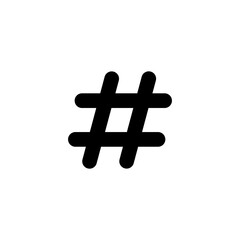 Hashtag icon vector illustration. hashtag sign and symbol