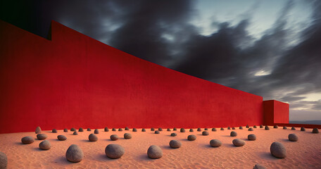 Muro en el desierto