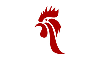 logo chicken head vector