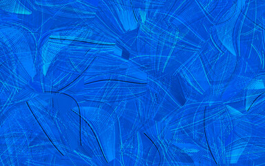 Obraz premium Light BLUE vector texture with abstract forms.