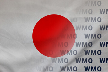 Japan flag WMO symbol union