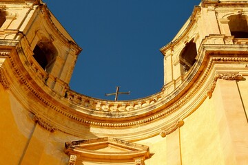 Sicilian architecture and blue sky 