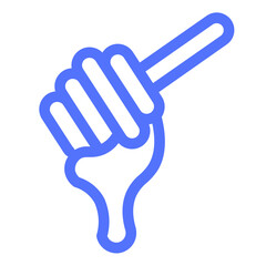 honey hair removal wax waxing beauty line icon