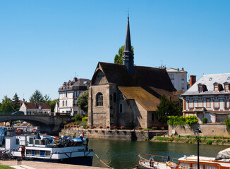 Catholic church of Saint-Maurice in Sens, Burgundy, France
