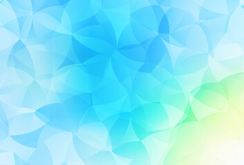 Light Blue, Green vector polygonal template.