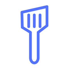 kitchen spatula utensil line icon