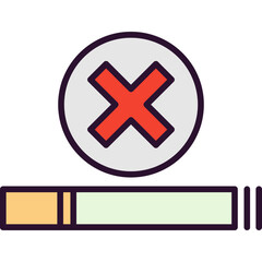 Obraz premium No Tobacco Icon
