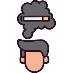 Boy Smoking Icon