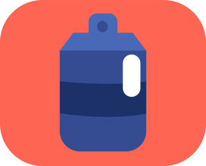 Barber shop shaving foam, icon, vector on white background.